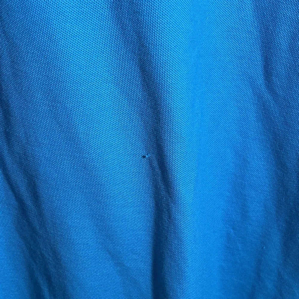 PSYCHO BUNNY Mens Size 6/L Polo Shirt Blue Pima Cotton Large Logo